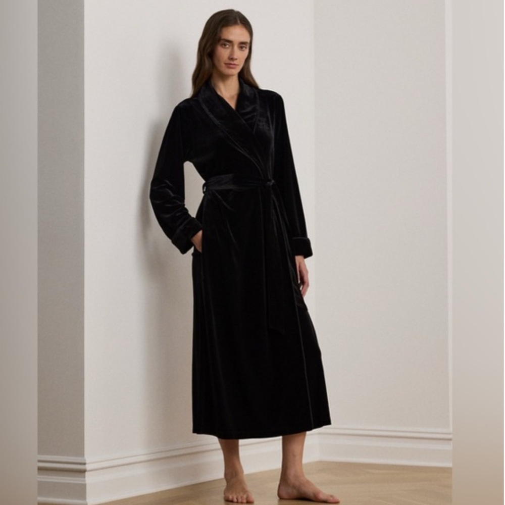 Ralph Lauren Black Velvet Blazer